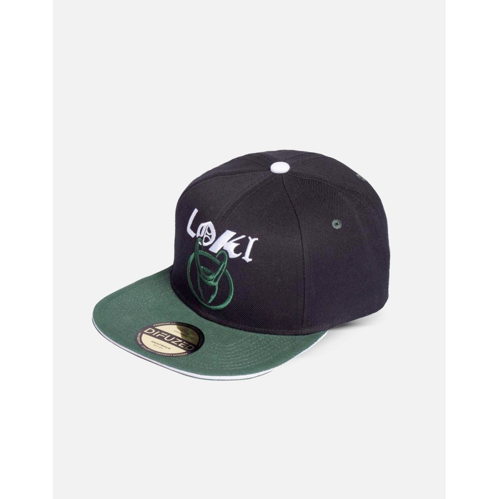 Marvel Loki - Logo Snapback Pet - Zwart/Groen